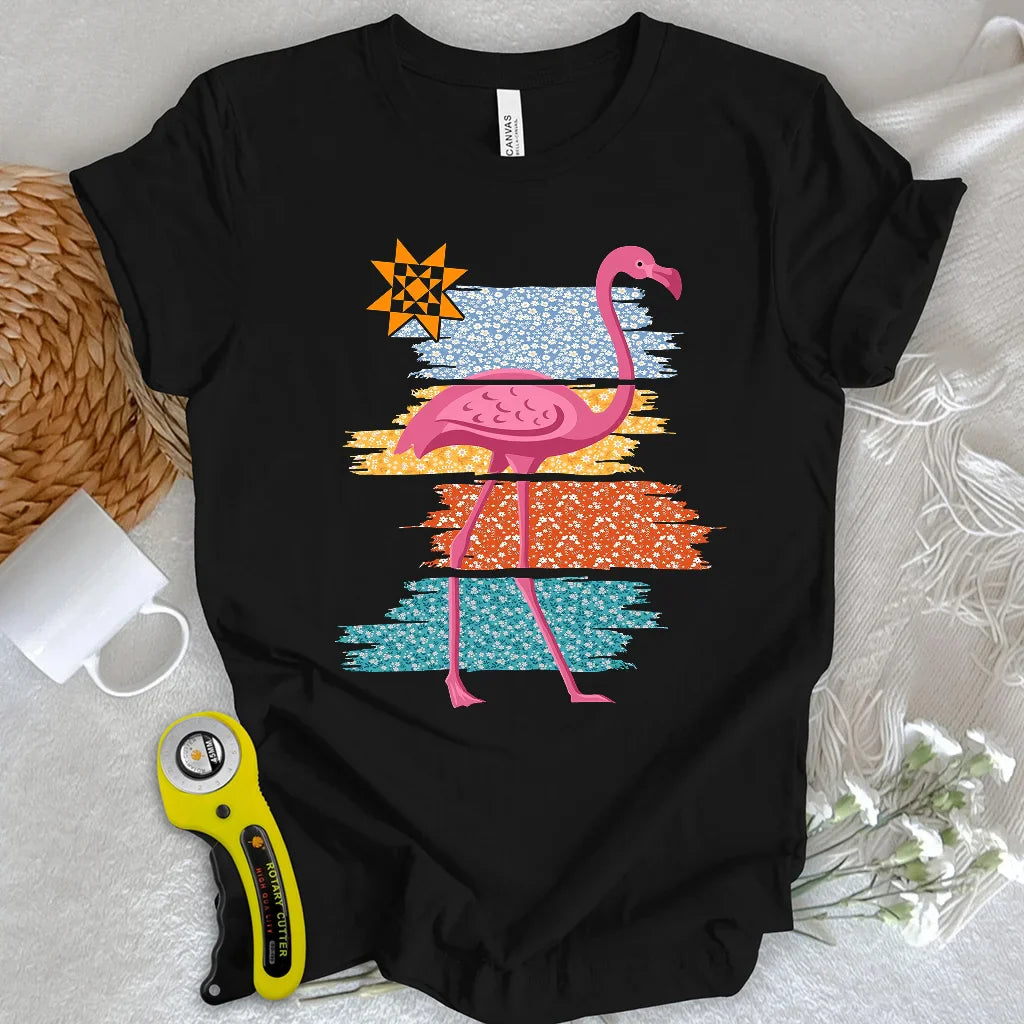 Quilty Flamingo T-shirt