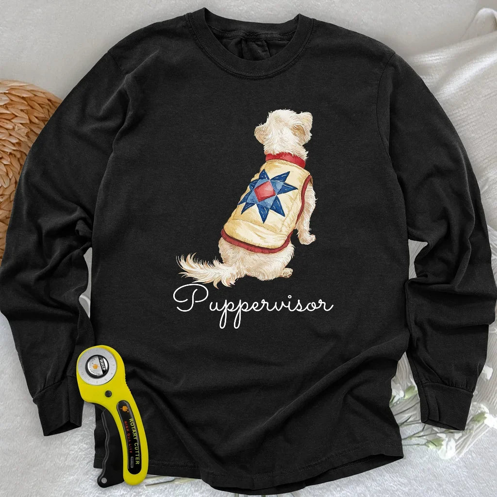 Quilty Pup Star Long Sleeve T-shirt