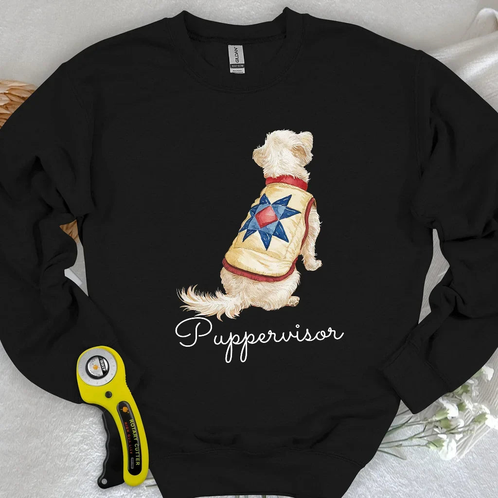 Quilty Pup Star Sweatshirt