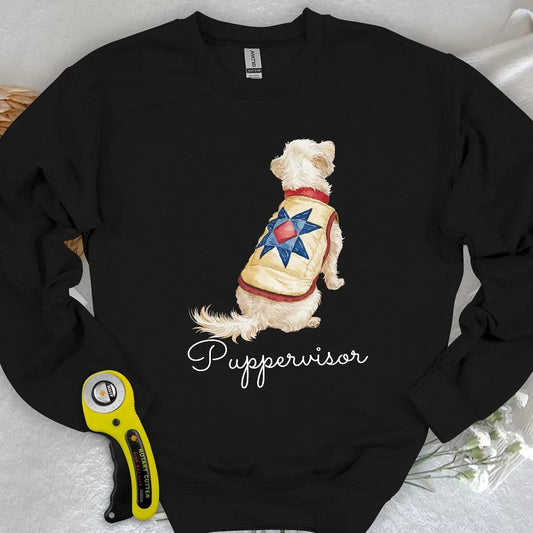 Quilty Pup Star Sweatshirt