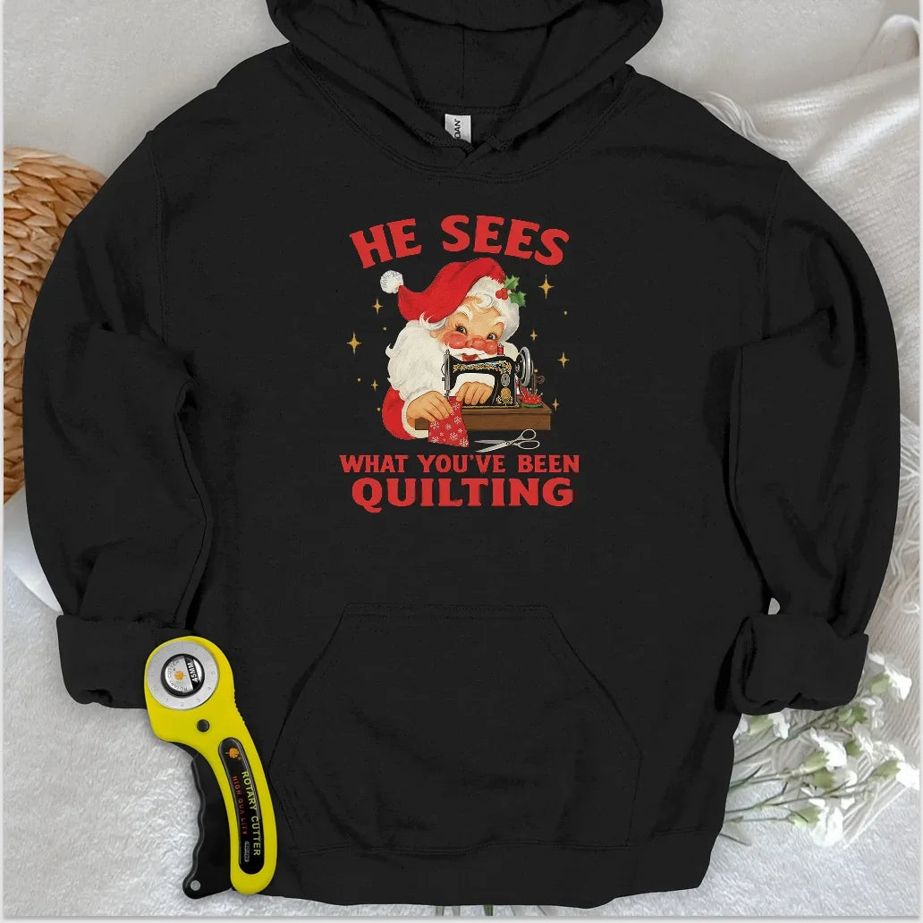 Santa Sees Hoodie