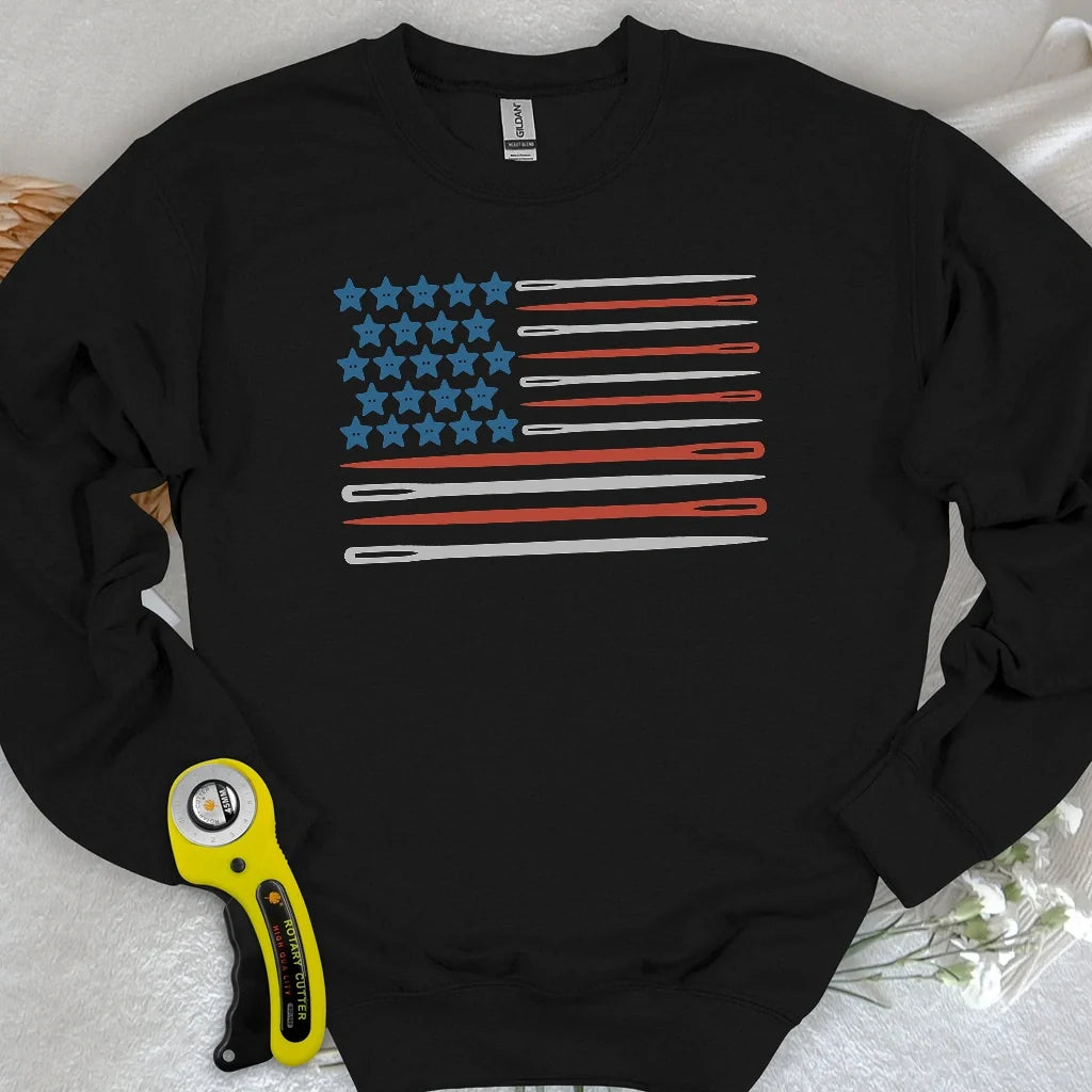 Sewing Flag Sweatshirt