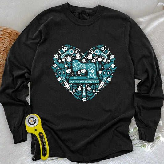 Sewing Folkart Long Sleeve T-shirt