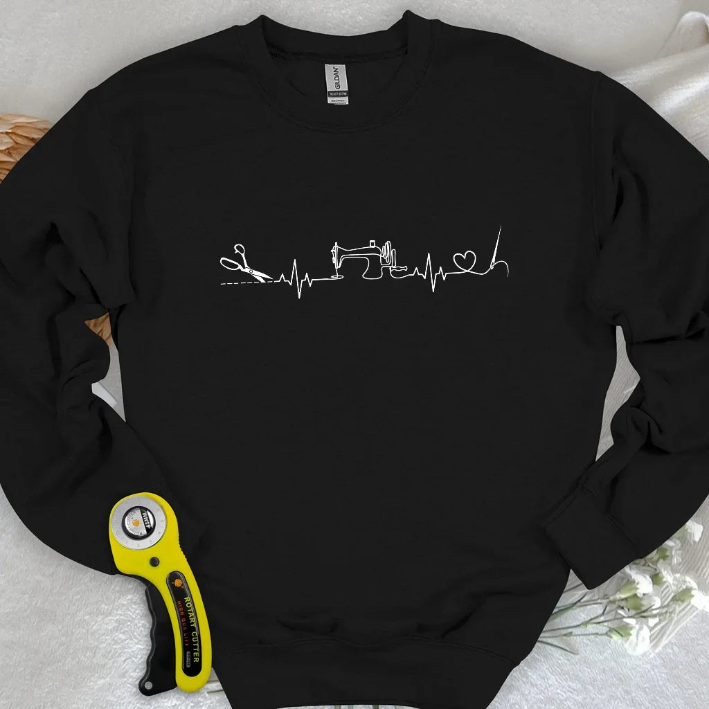 Sewing Heartbeat Sweatshirt
