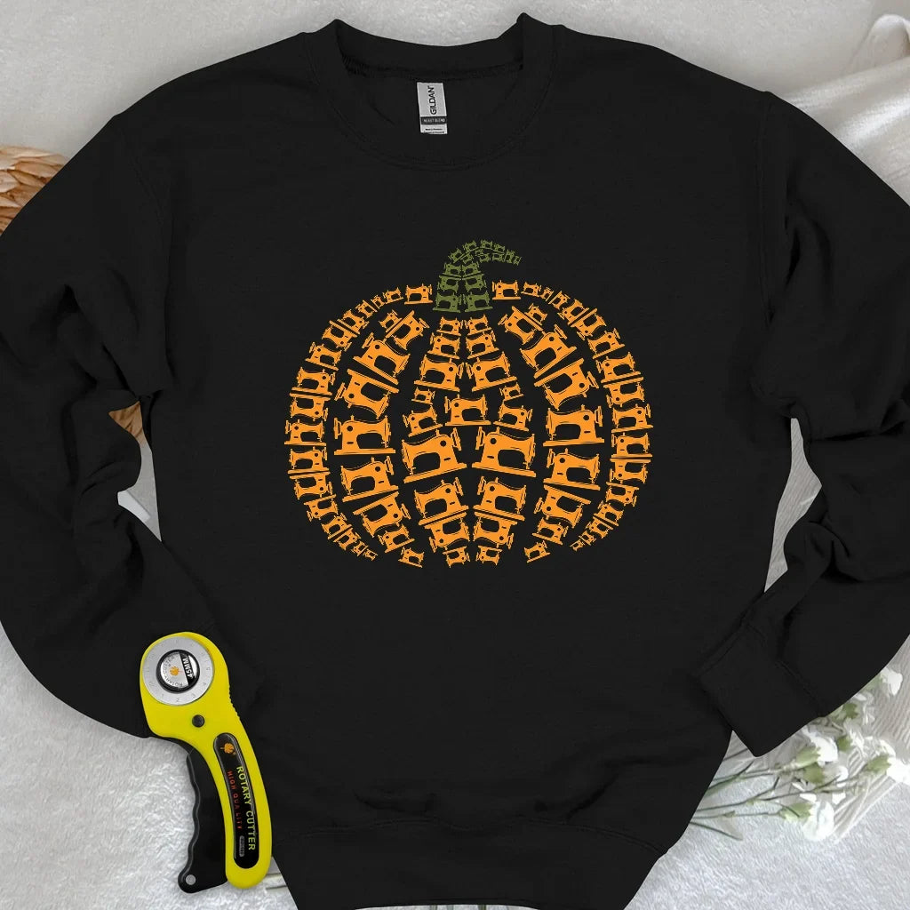 Sewing Machine Pumpkin Sweatshirt