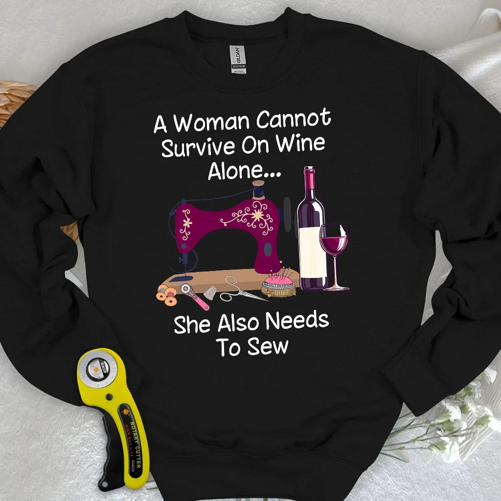 Sewing and Wining Sweatshirt