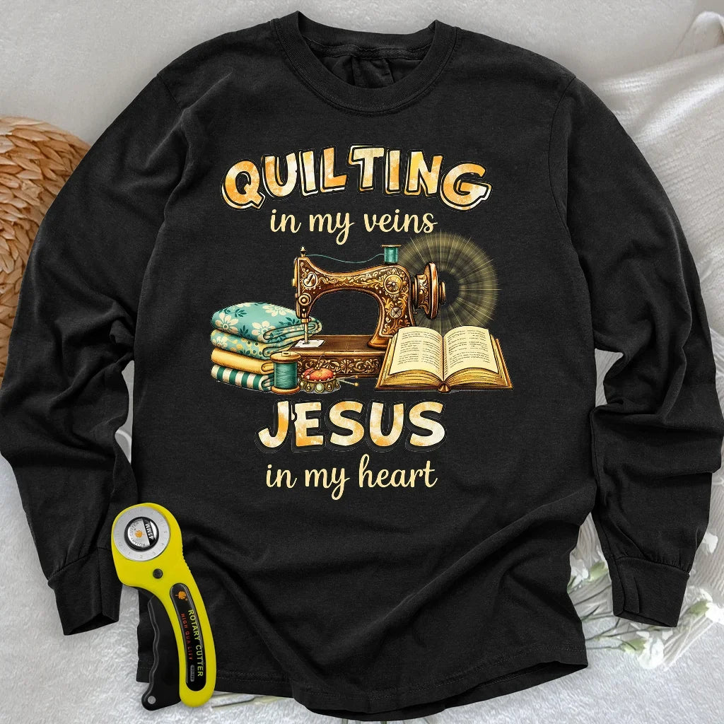 Sewn With Jesus Long Sleeve T-shirt