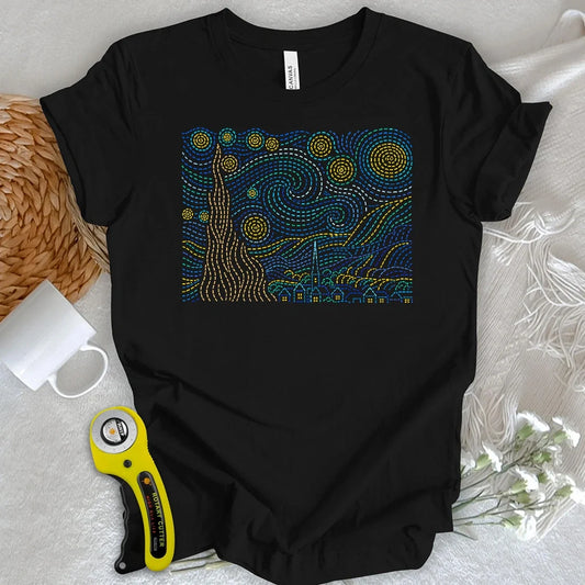 Stitched Starry Night T-shirt