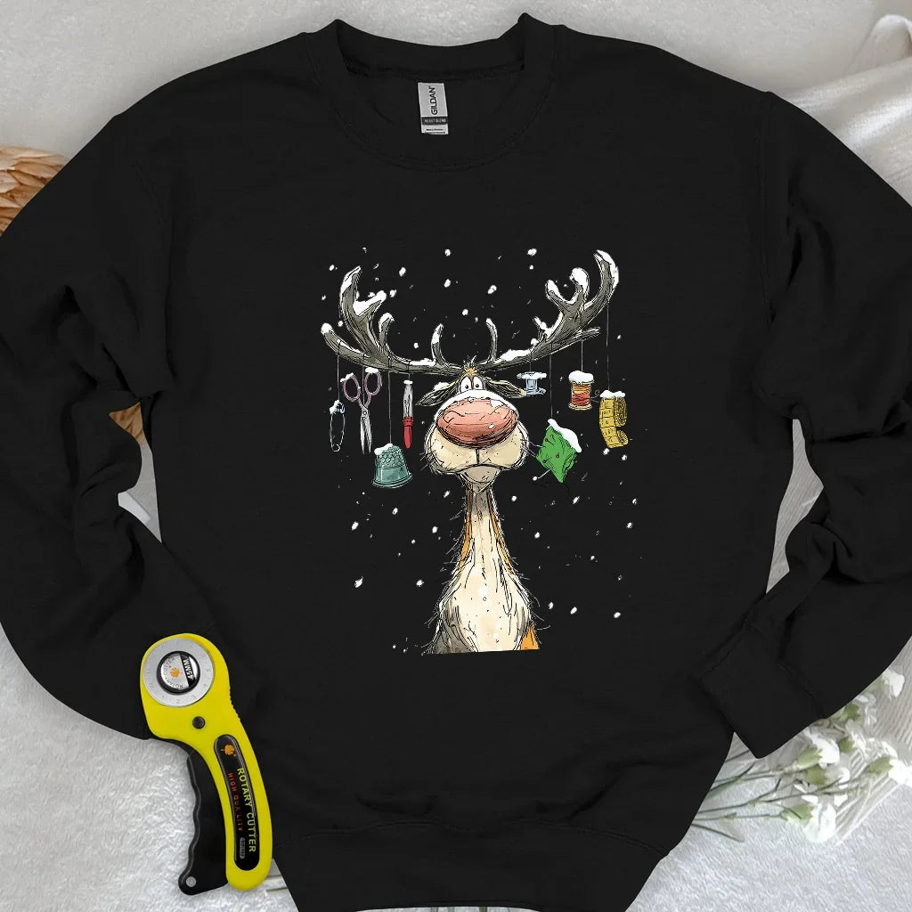The Reindeer Quilter Sweatshirt