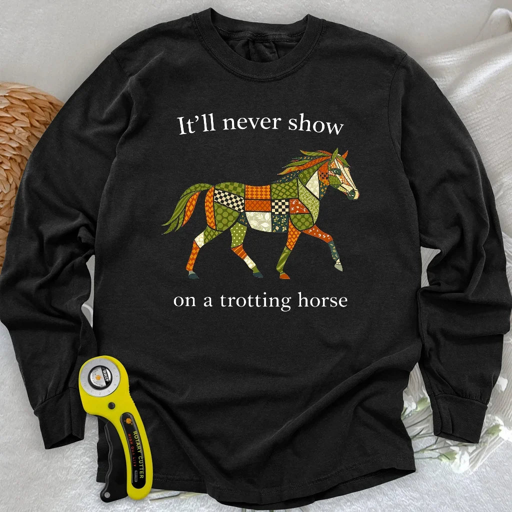 Trotting Horse Rule Long Sleeve T-shirt