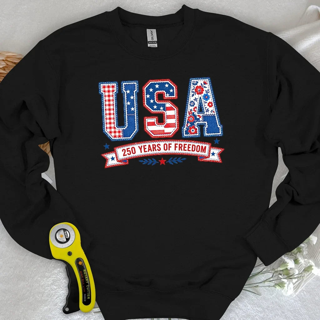 USA Patchwork Freedom Sweatshirt
