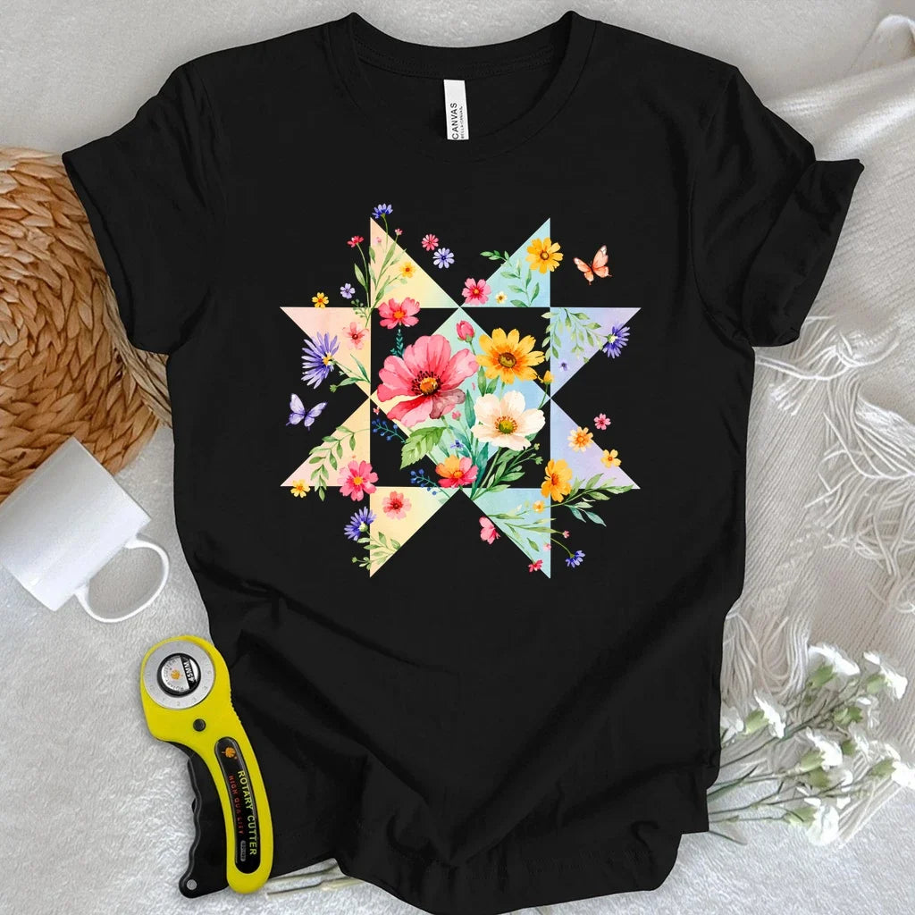 Blooming Quilt Star T-shirt