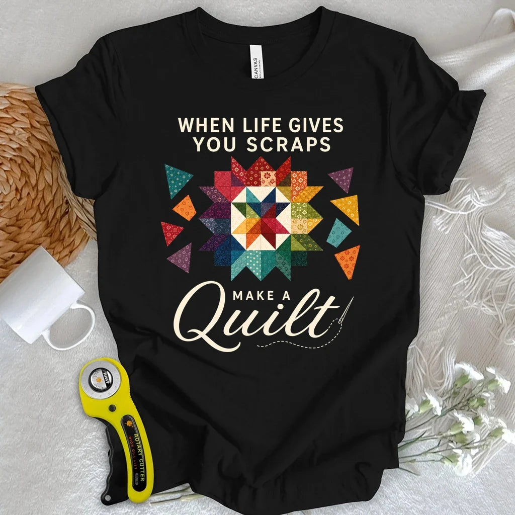 When Life Gives You Scraps Quilt T-shirt