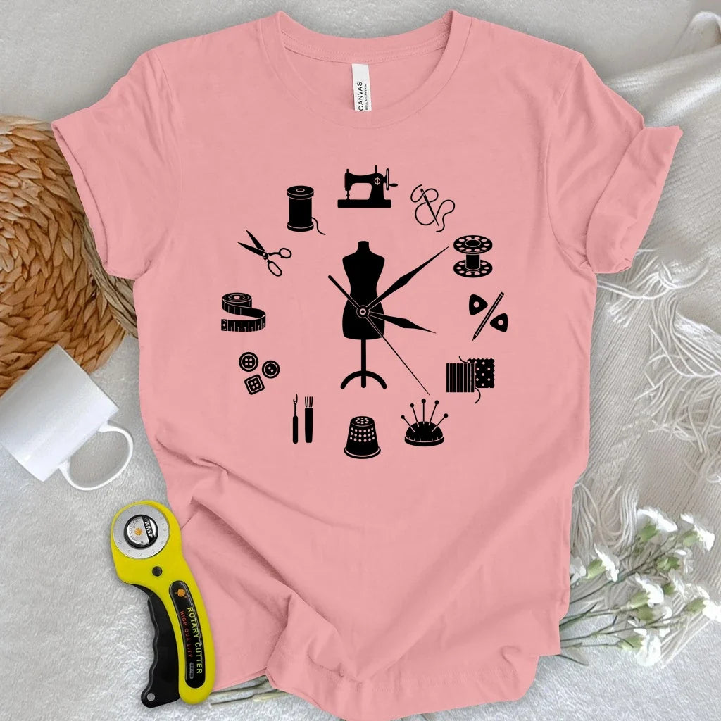 Sewing Room Clock T-shirt