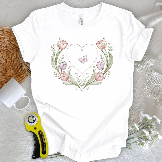 Tulip Thread Heart T-shirt