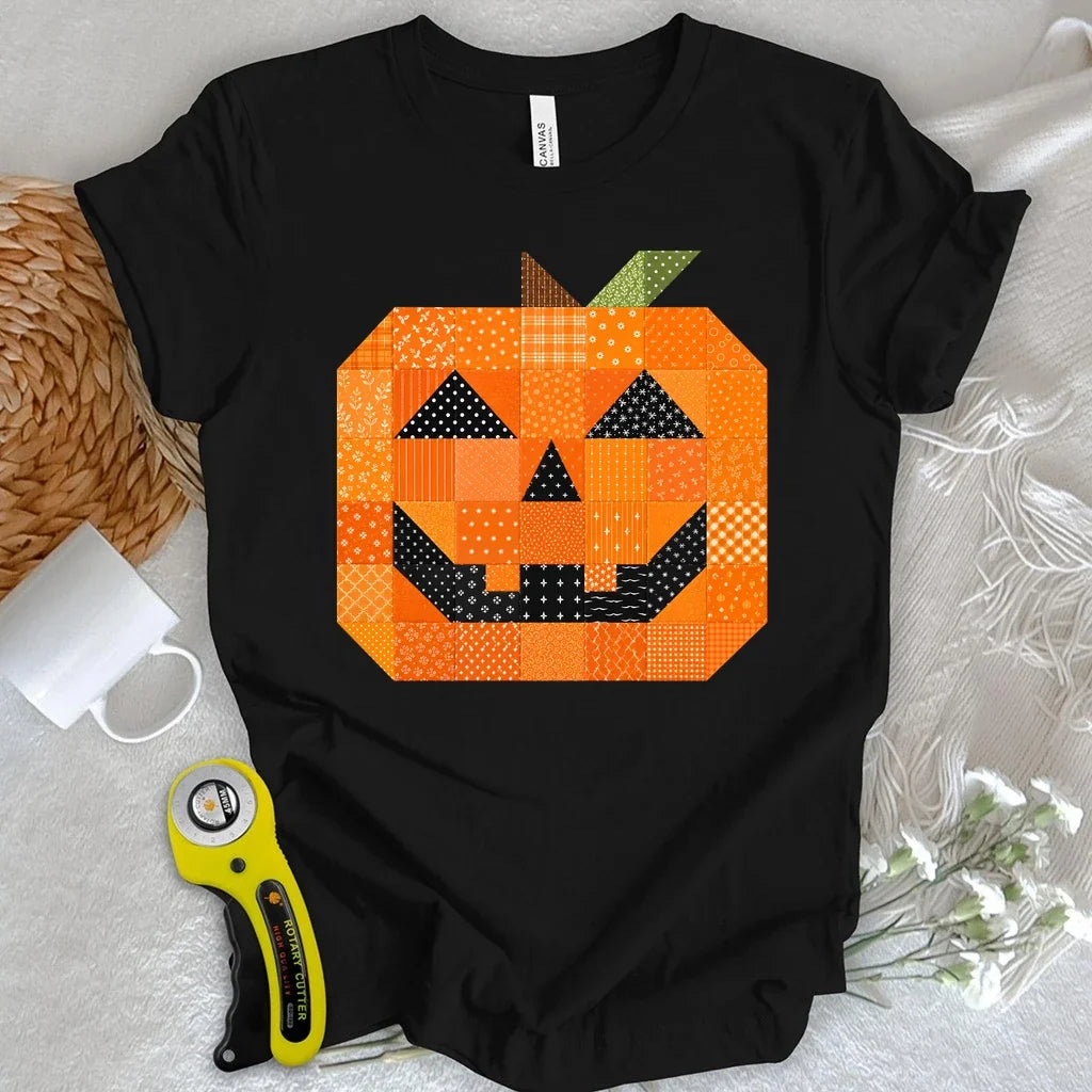 Patchwork Jack-O’-Lantern T-shirt