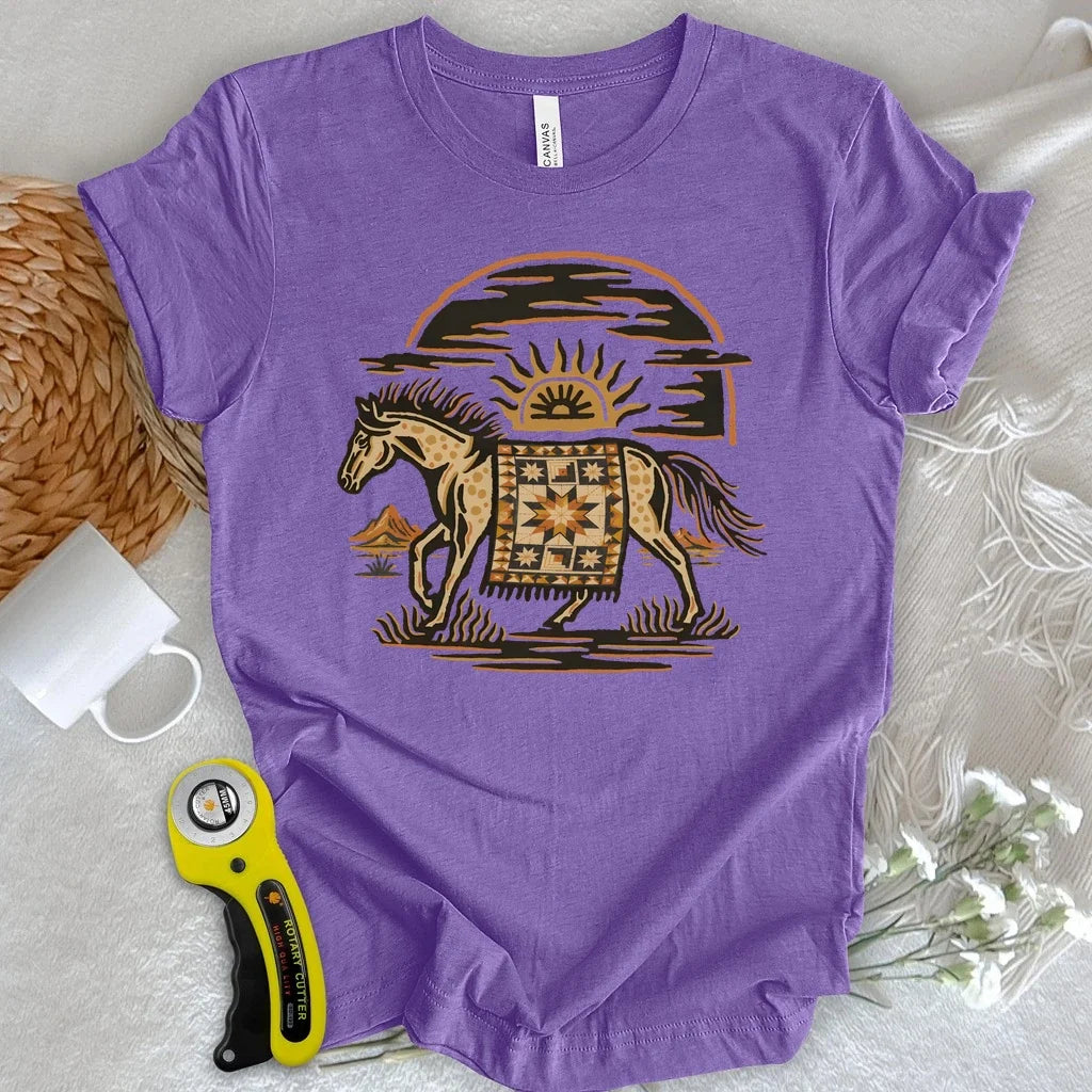 Desert Star Quilt Horse T-shirt