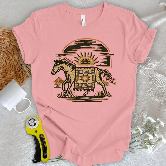 Desert Star Quilt Horse T-shirt