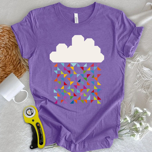 Patchwork Rainbow Rain Cloud T-shirt