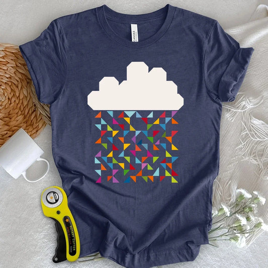 Patchwork Rainbow Rain Cloud T-shirt