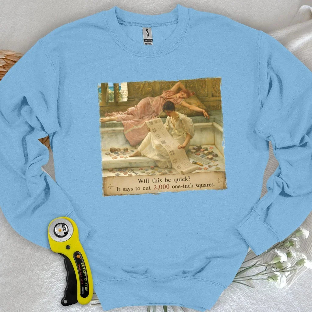 A Favorite Pattern: 2,000 One-Inch Squares Sweatshirt