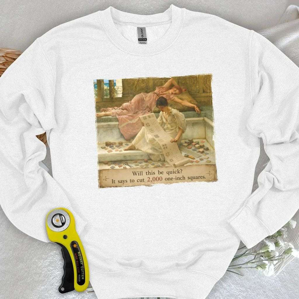 A Favorite Pattern: 2,000 One-Inch Squares Sweatshirt