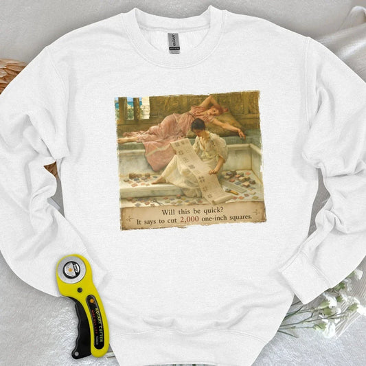 A Favorite Pattern: 2,000 One-Inch Squares Sweatshirt