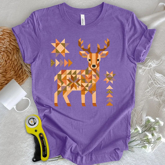Patchwork Woodland Deer T-shirt