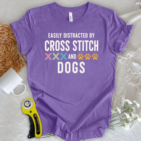 Cross Stitch & Dogs T-shirt