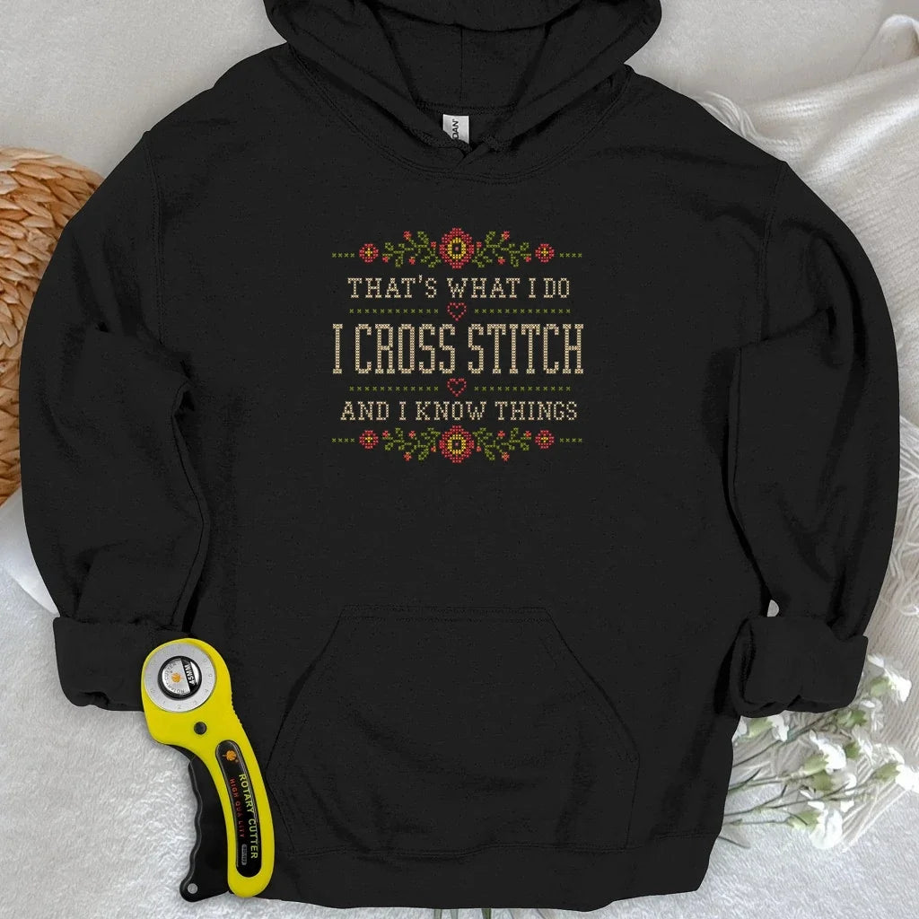 Cross Stitch & Know Things Hoodie