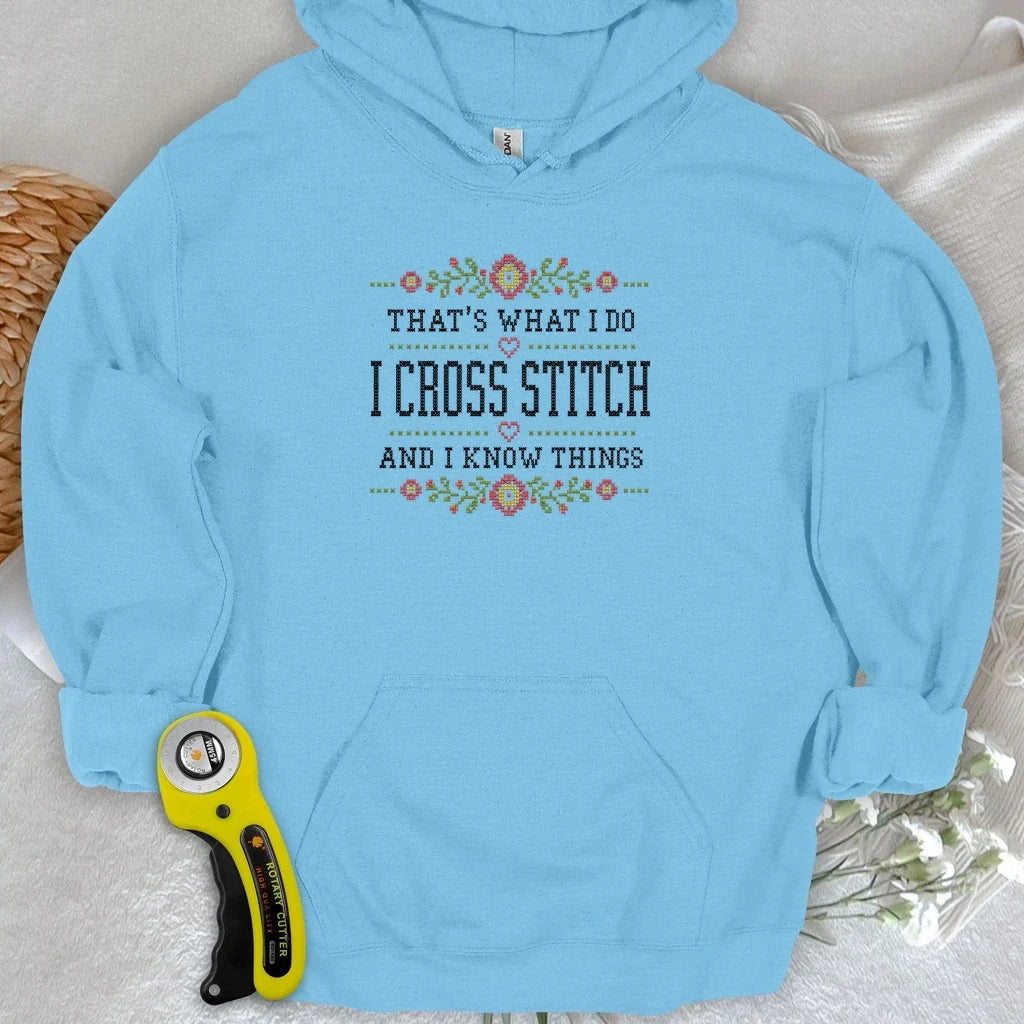 Cross Stitch & Know Things Hoodie