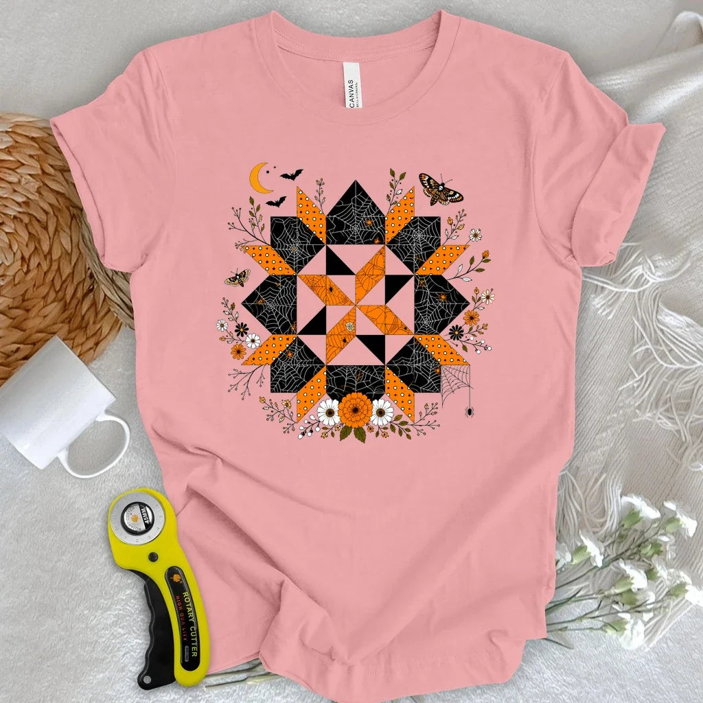 Haunted Garden Quilt Star T-shirt