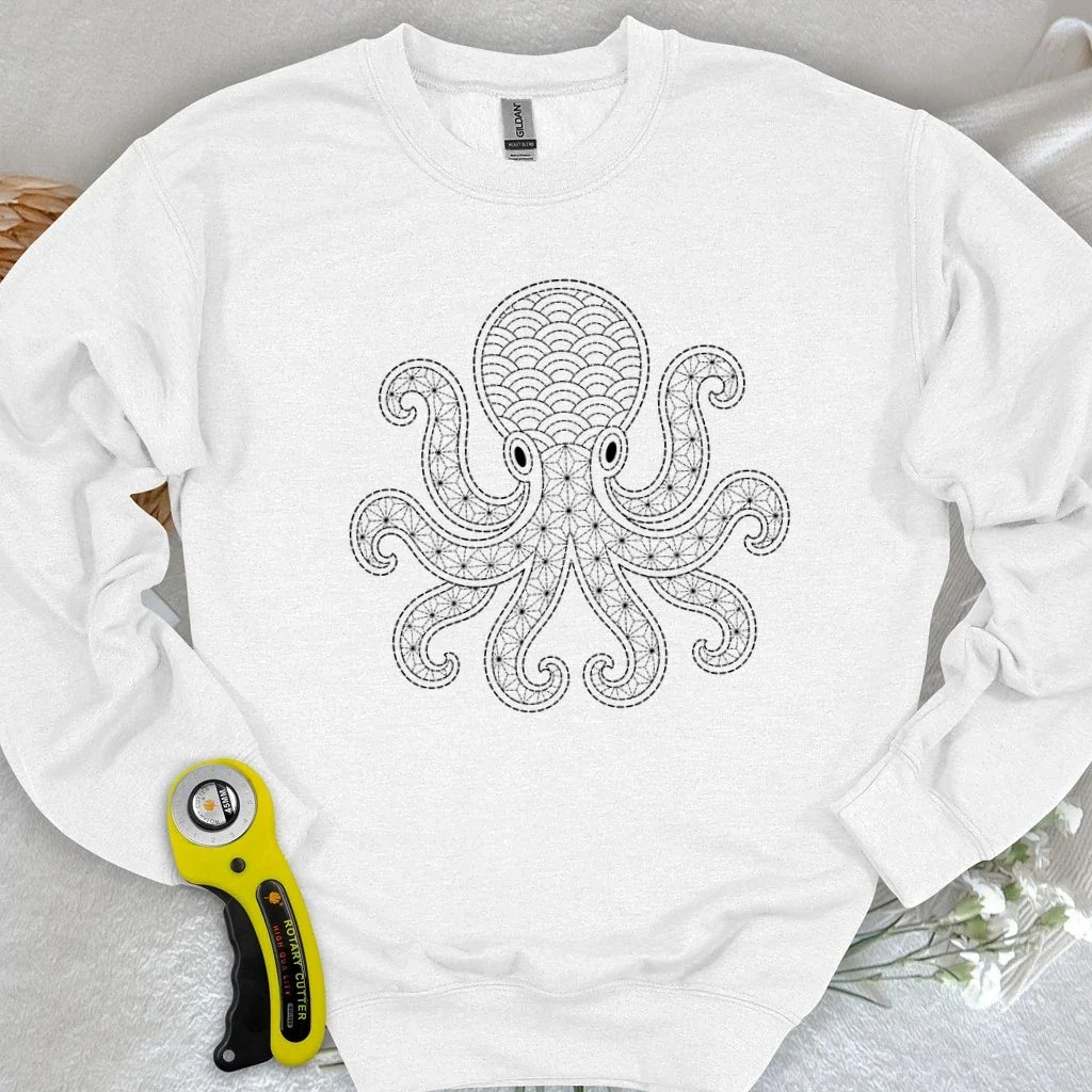 Sashiko Octopus Sweatshirt