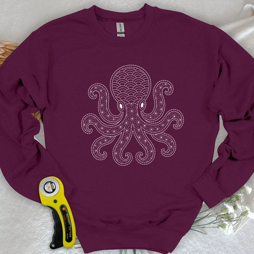 Sashiko Octopus Sweatshirt