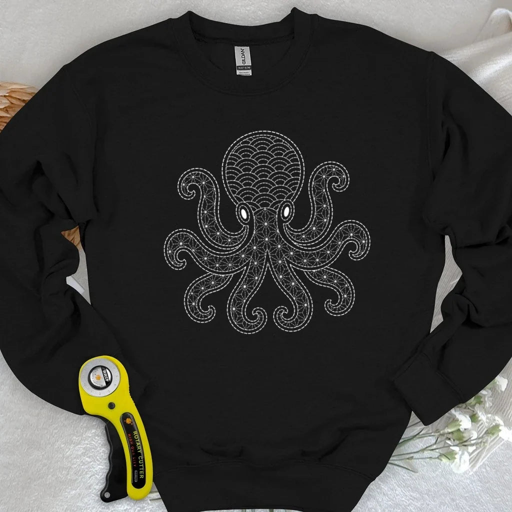 Sashiko Octopus Sweatshirt