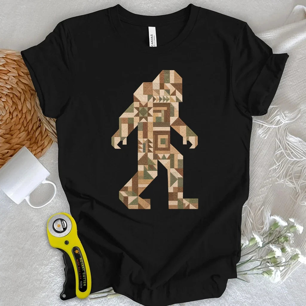 Patchwork Bigfoot T-shirt