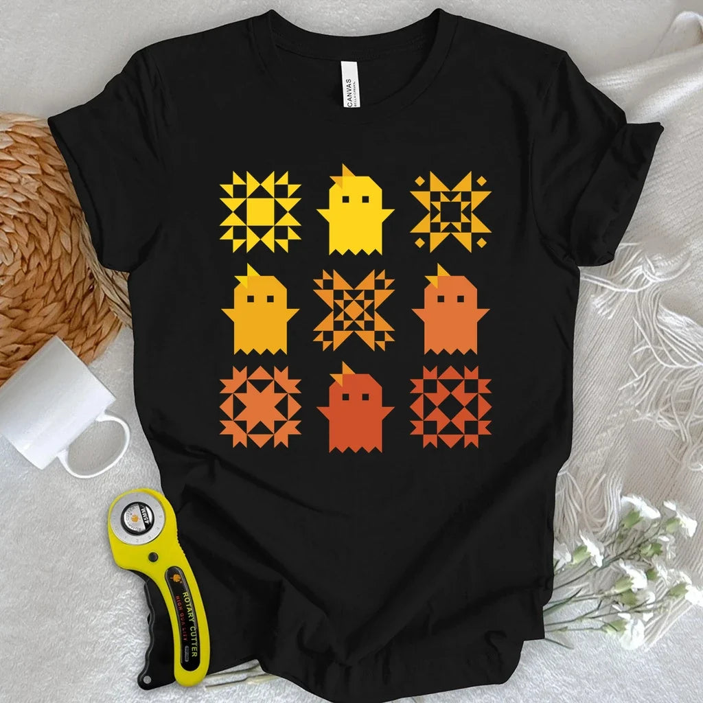 Spooky Halloween Quilting T-shirt