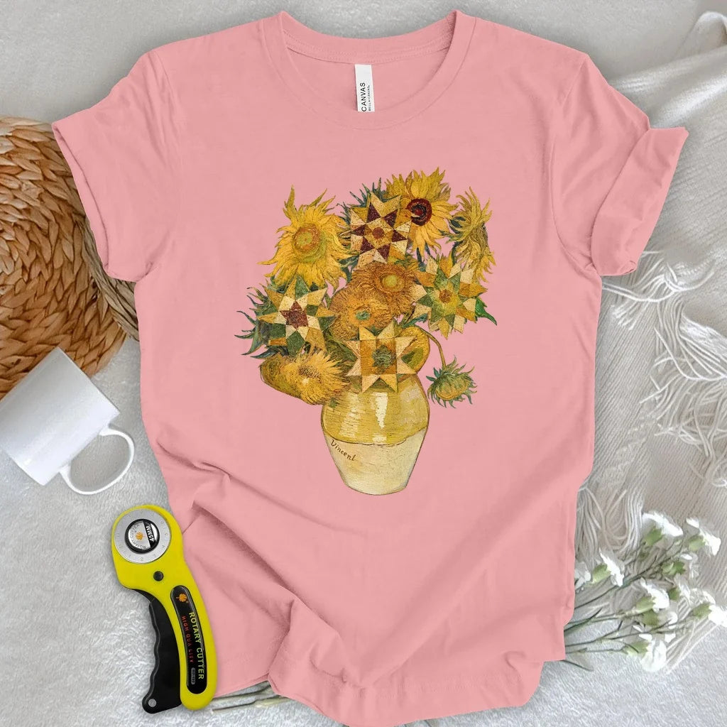 Vincent’s Quilt Star Sunflowers T-shirt