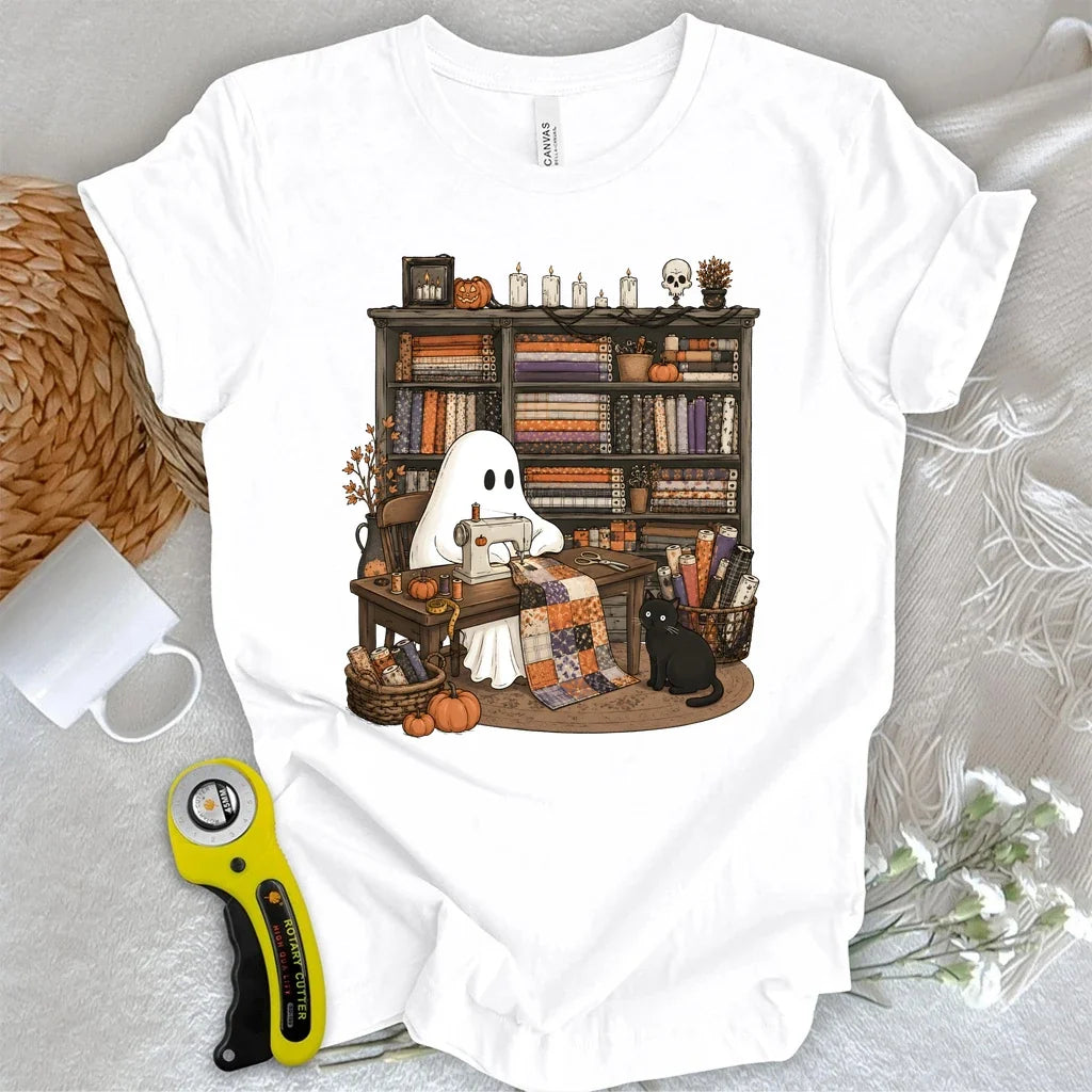Ghostly Fabric Quilter T-shirt