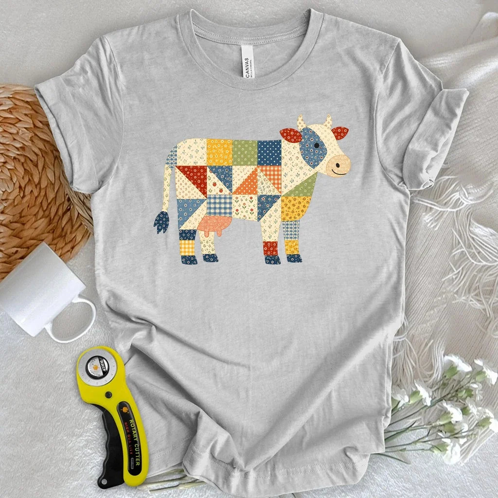 Patchwork Moo T-shirt
