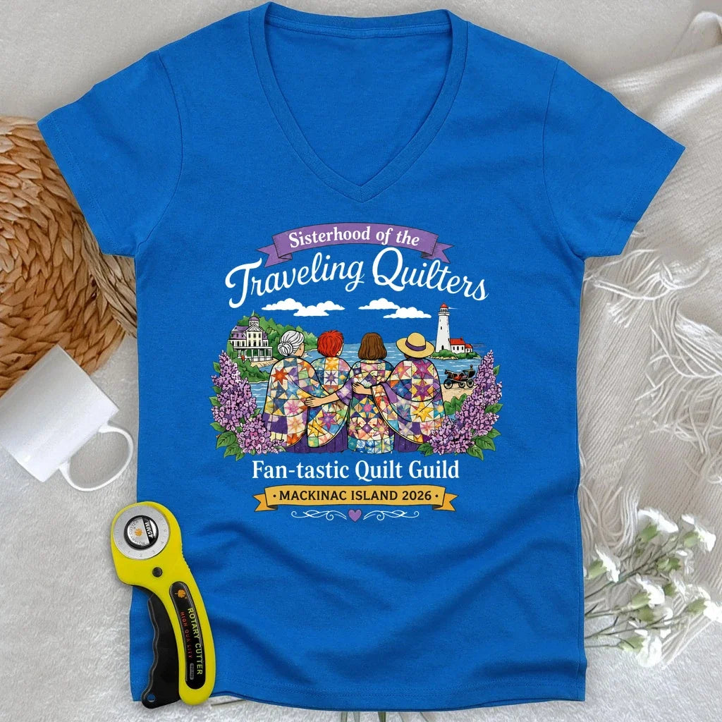 Sisterhood of Quilters Lady V-neck