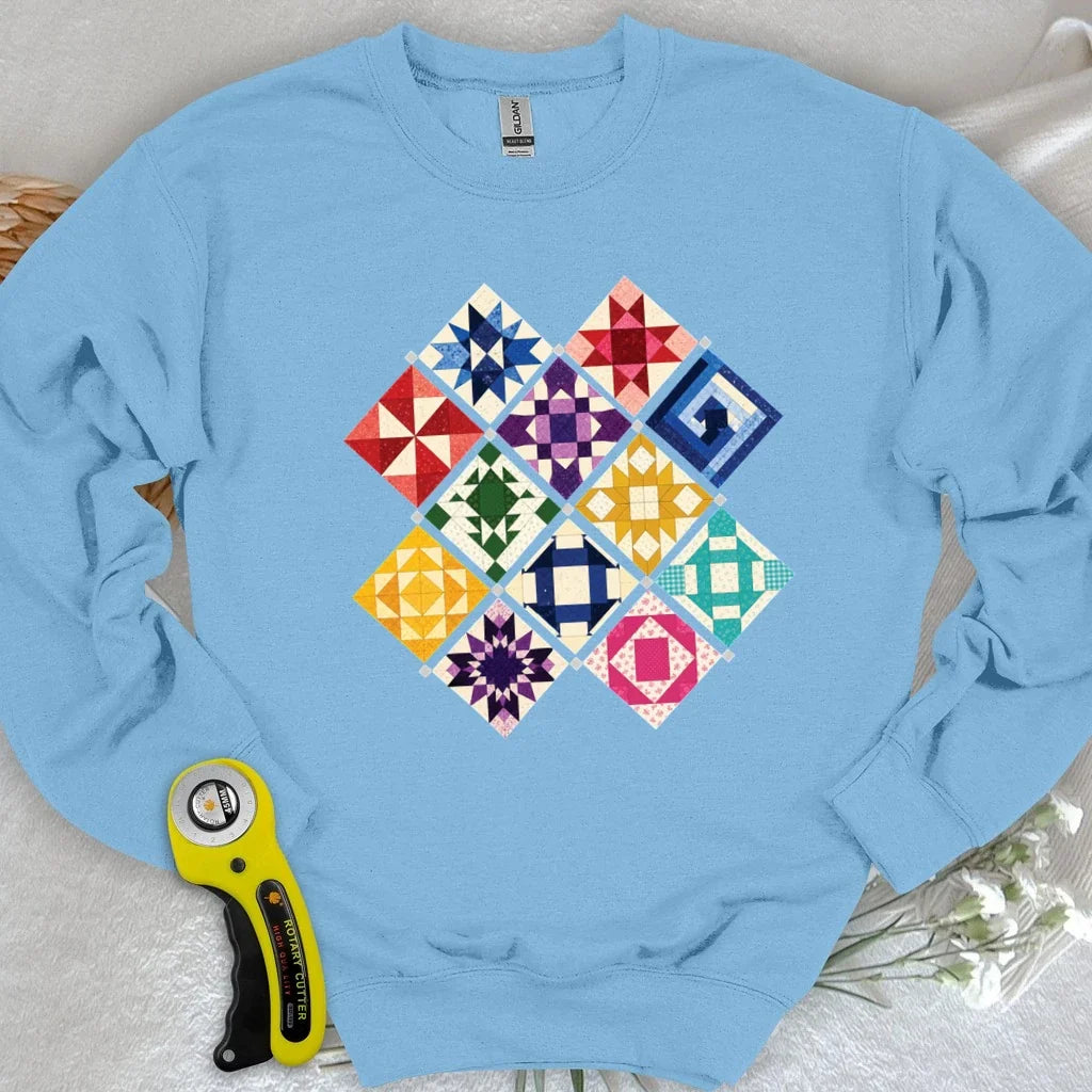 Jewerly Patchwork Sweatshirt