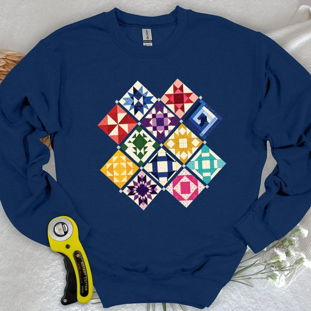 Jewerly Patchwork Sweatshirt