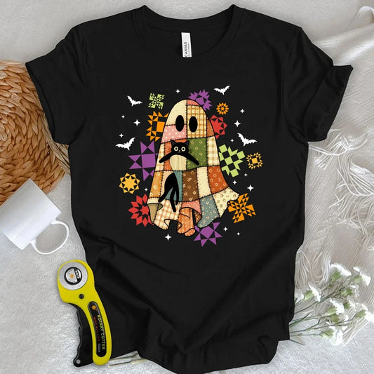 Cat & Patchwork T-shirt