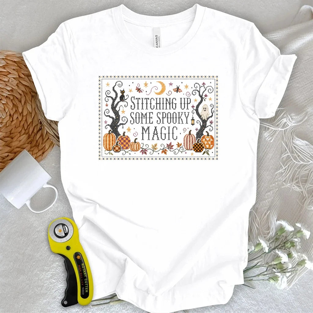 Midnight Pumpkin Stitch T-shirt