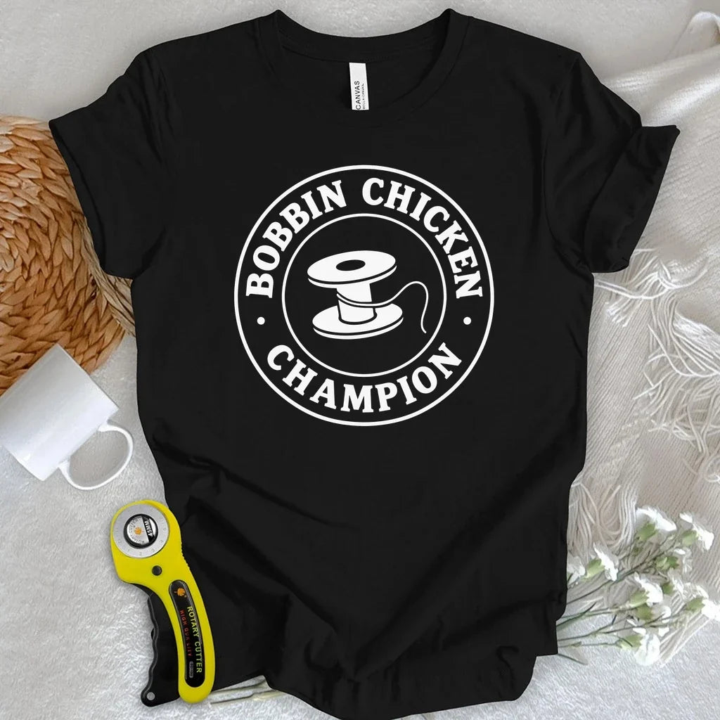Bobbin Chicken Champion T-shirt
