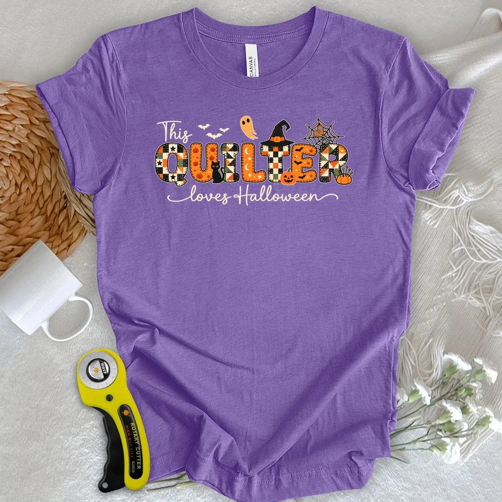 Quilter Loves Halloween T-shirt