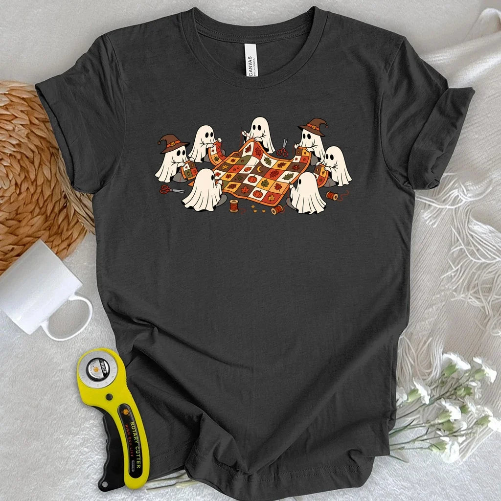 Ghostly Quilt Circle T-shirt