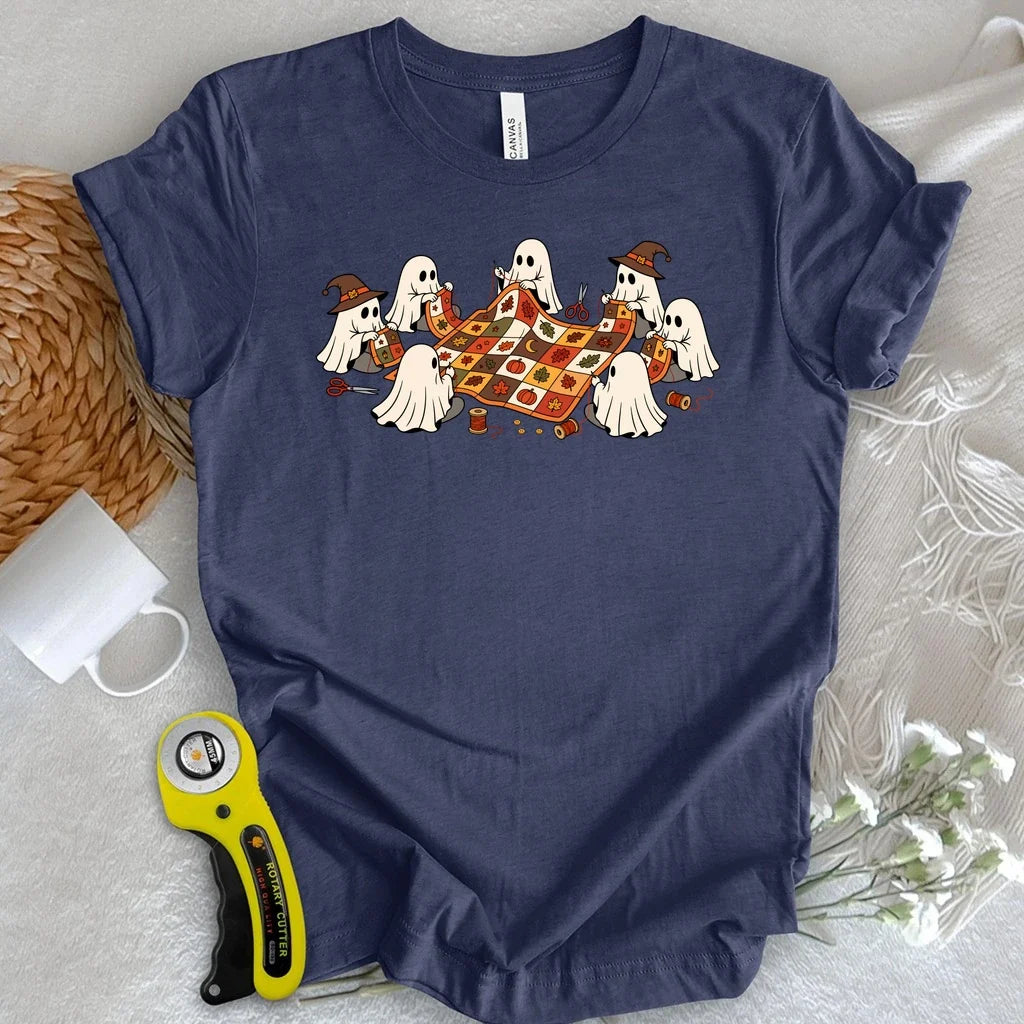 Ghostly Quilt Circle T-shirt