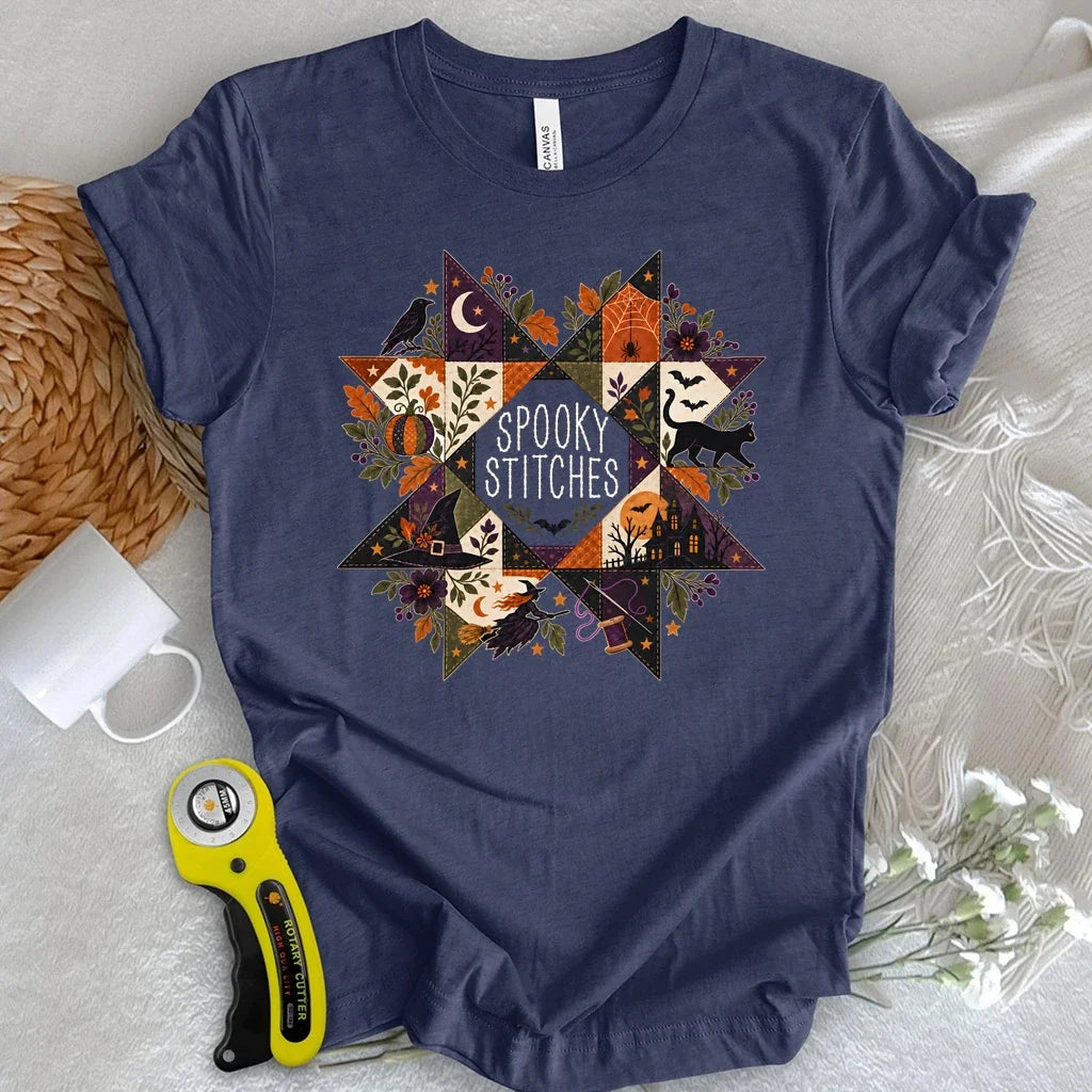 Halloween Bloom Quilt T-shirt
